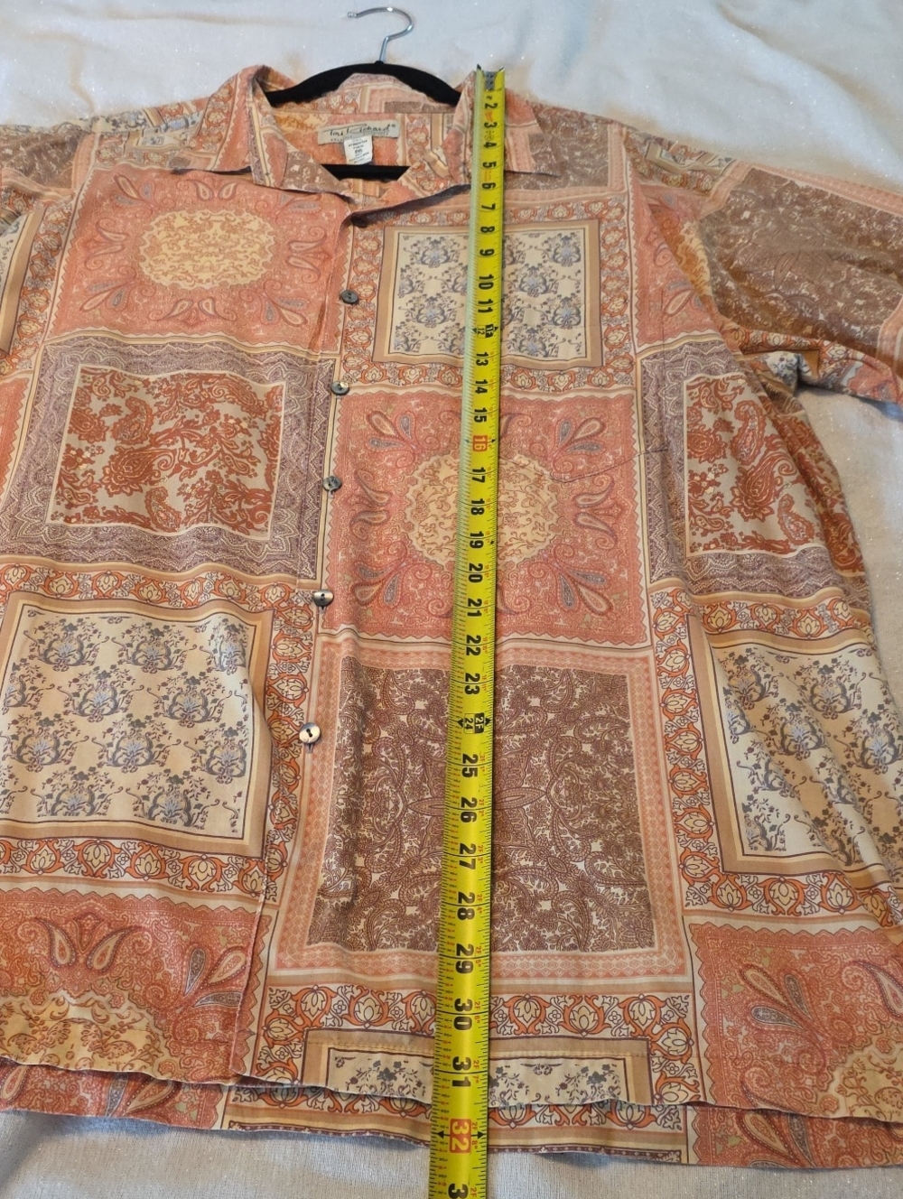Tori Richard Honolulu Paisley Button-Up 100% Cotton Lawn Casual Shirt 2XL - Picture 6 of 8